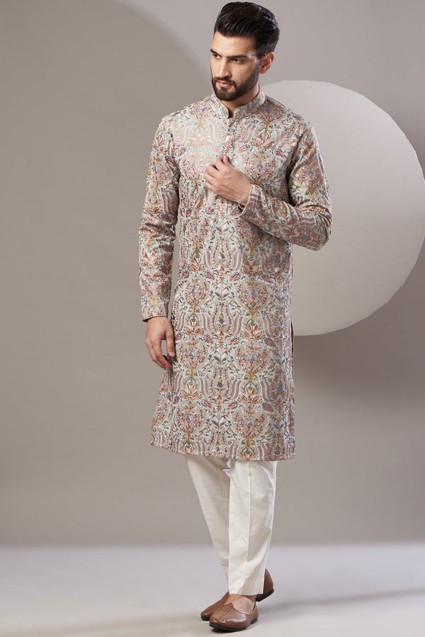 Formal multi embrodried kurta - kasbahmen