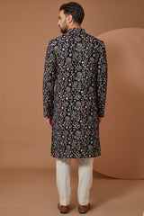 Floral Embroidered Sherwani - kasbahmen