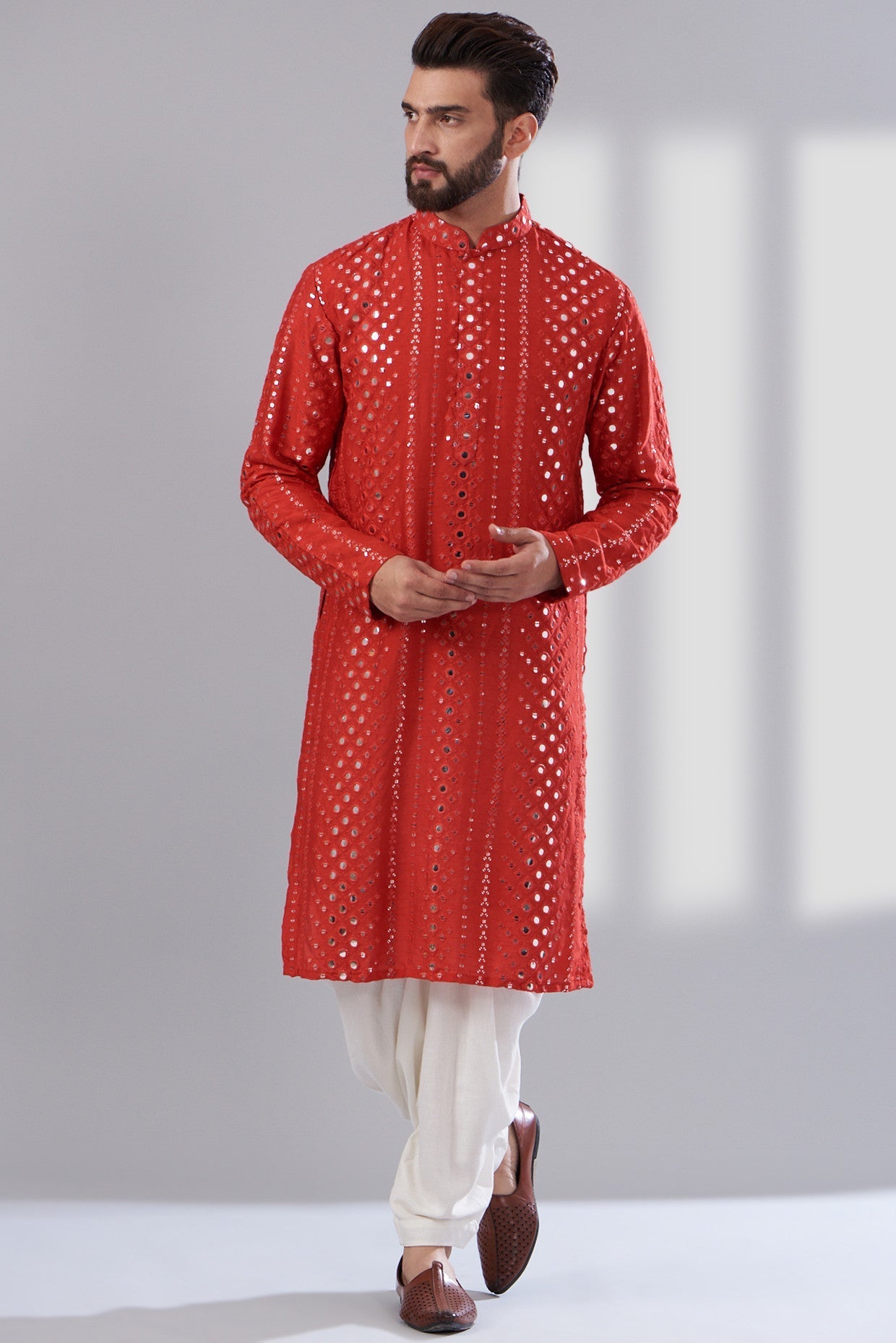 Signature Mirrorwork Kurta - kasbahmen