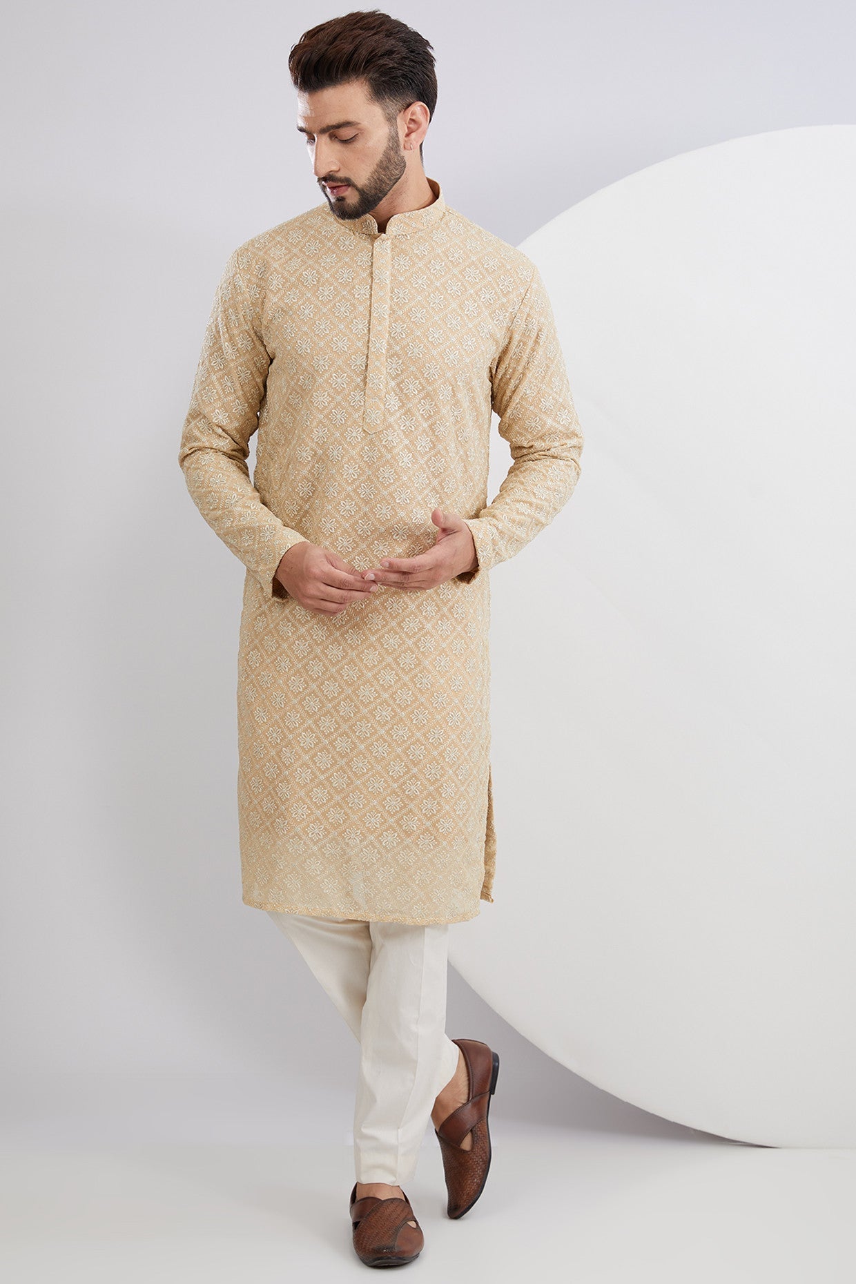 Golden Thread/Aariwork Kurta - kasbahmen