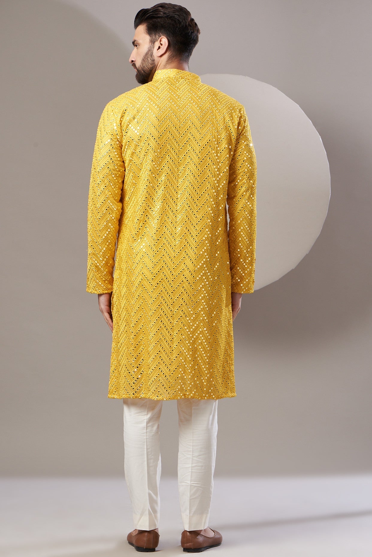 Formal mirror work kurta - kasbahmen