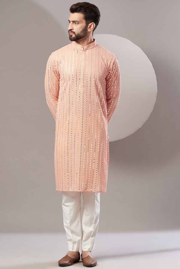 Formal mirror work kurta - kasbahmen