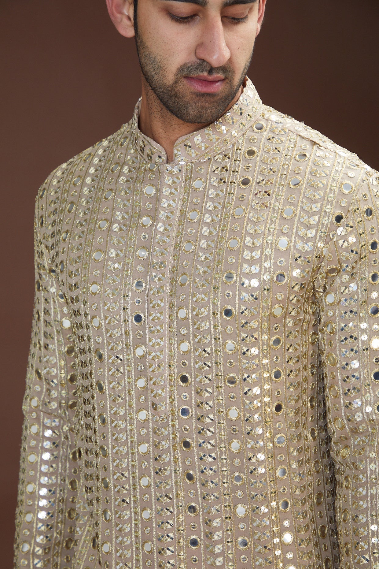 Copper zari work kurta - kasbahmen