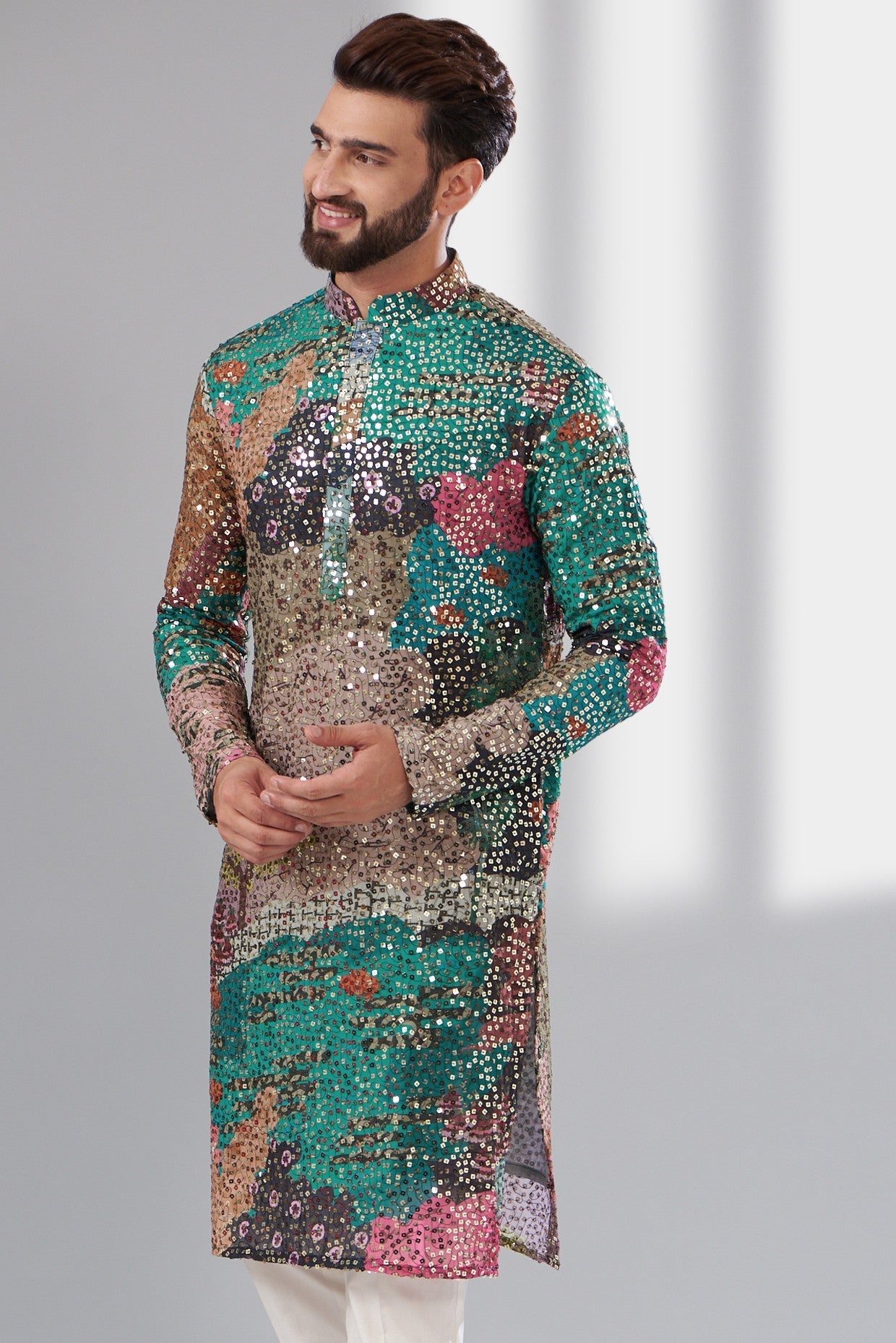 Formal sequenced kurta - kasbahmen