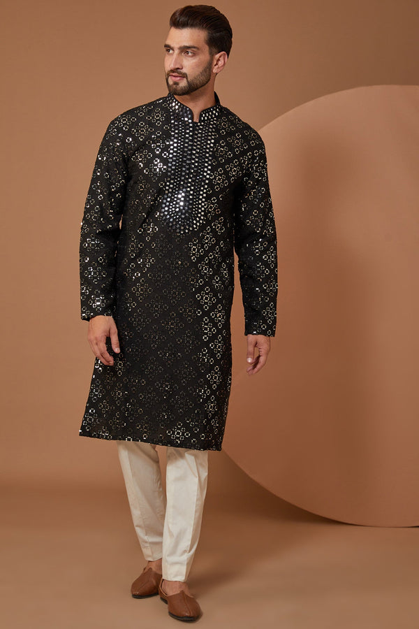 Signatute Handwork Kurta with mirrorwork - kasbahmen