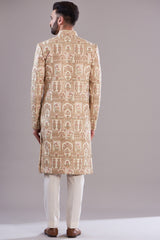 Royal ivory sherwani - kasbahmen