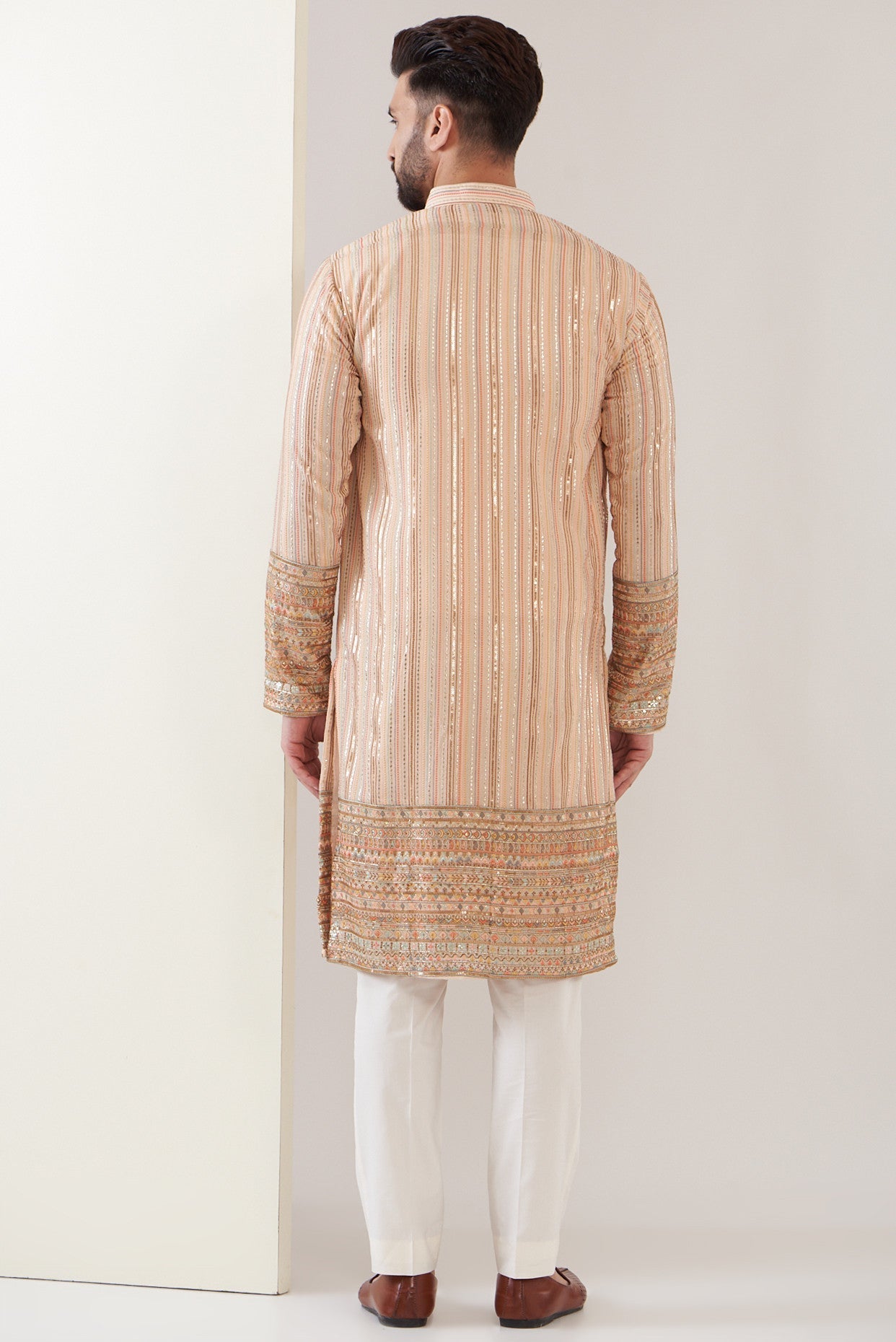 Pink embrodried kurta - kasbahmen