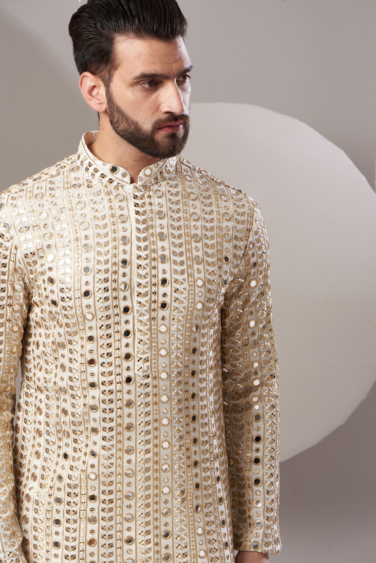 Formal embrodried zari work kurta - kasbahmen