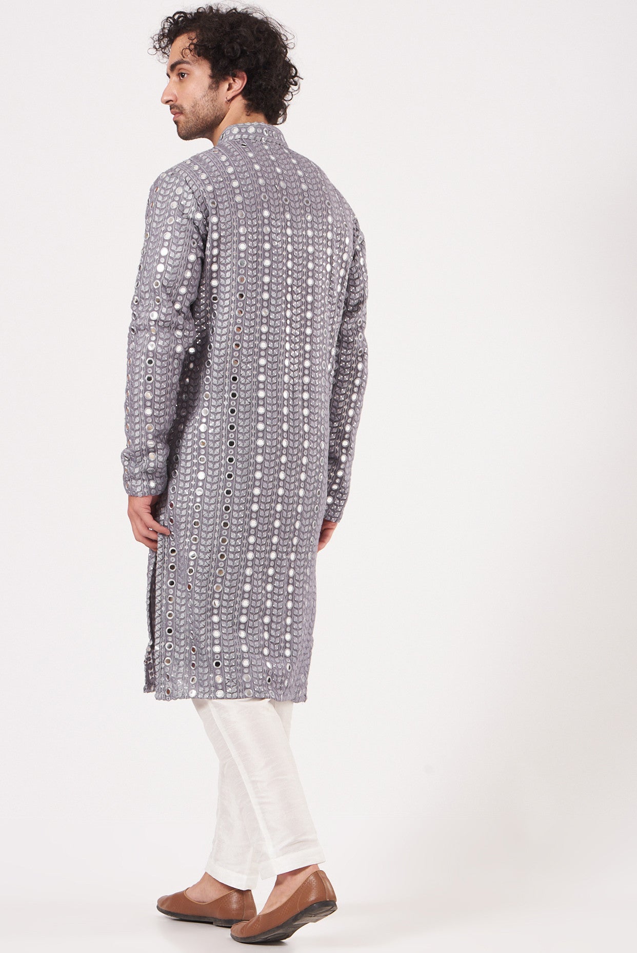 Grey Georgette Kurta - kasbahmen