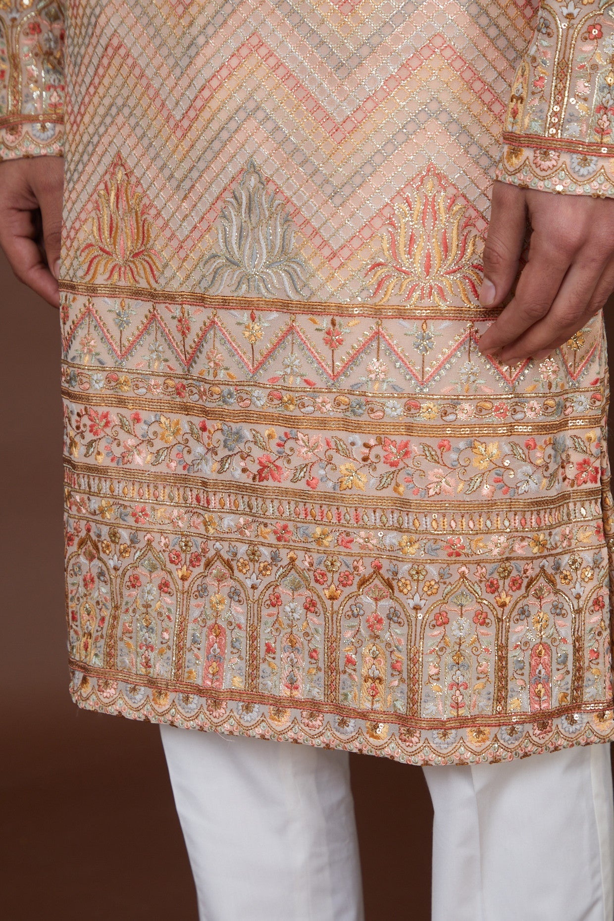 Formal multi embrodried kurta - kasbahmen