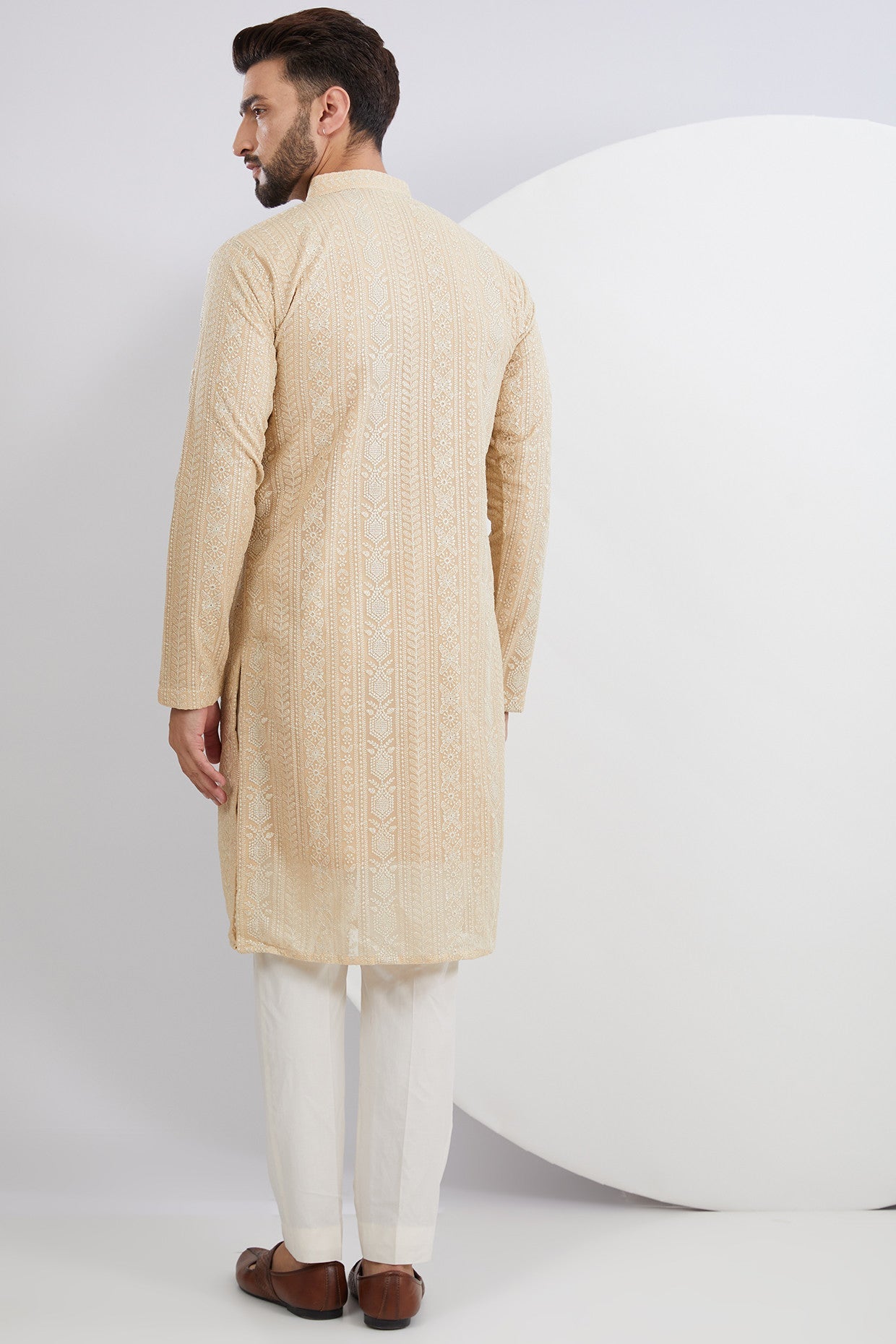 Golden Thread/Aariwork Kurta - kasbahmen