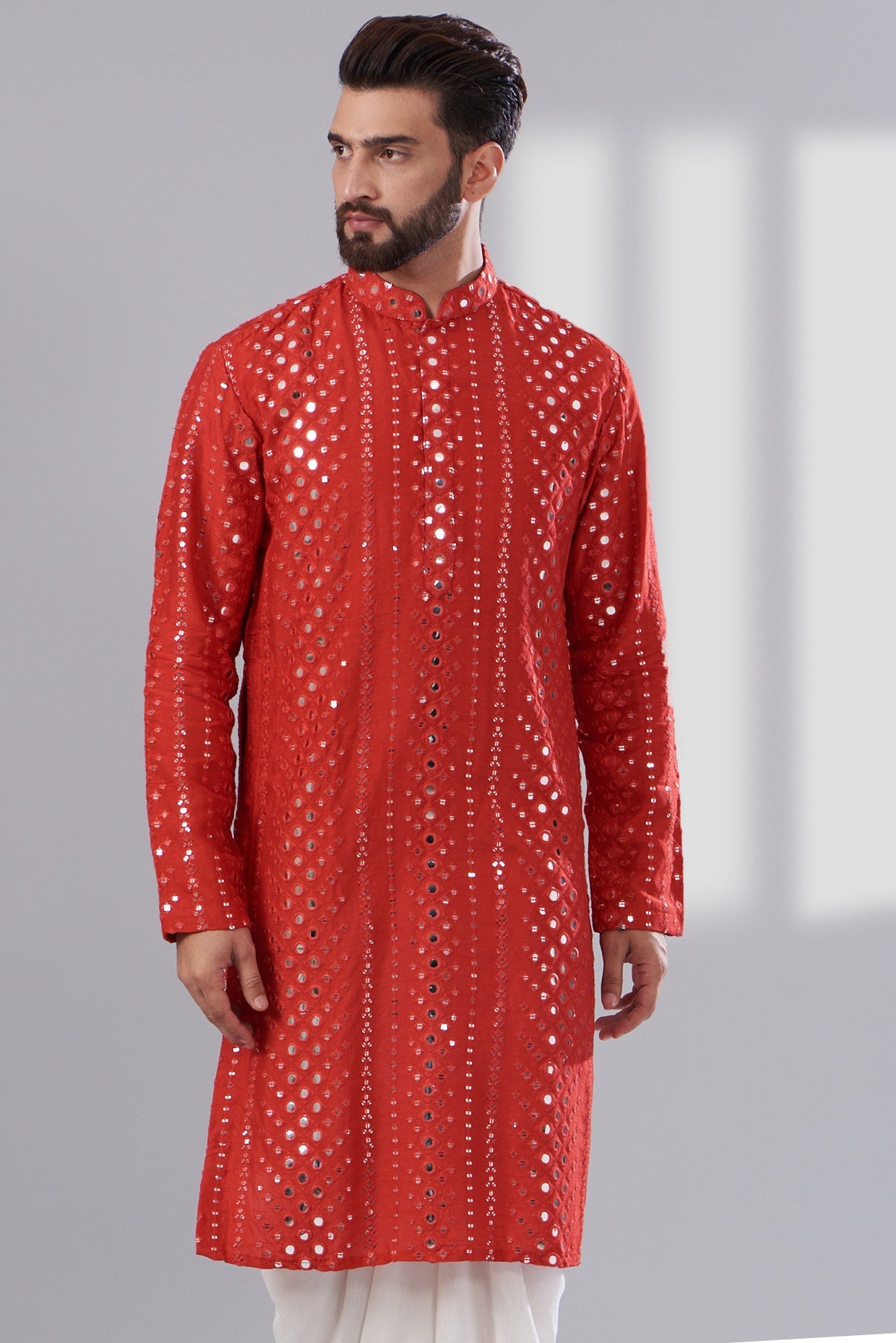 Signature Mirrorwork Kurta - kasbahmen