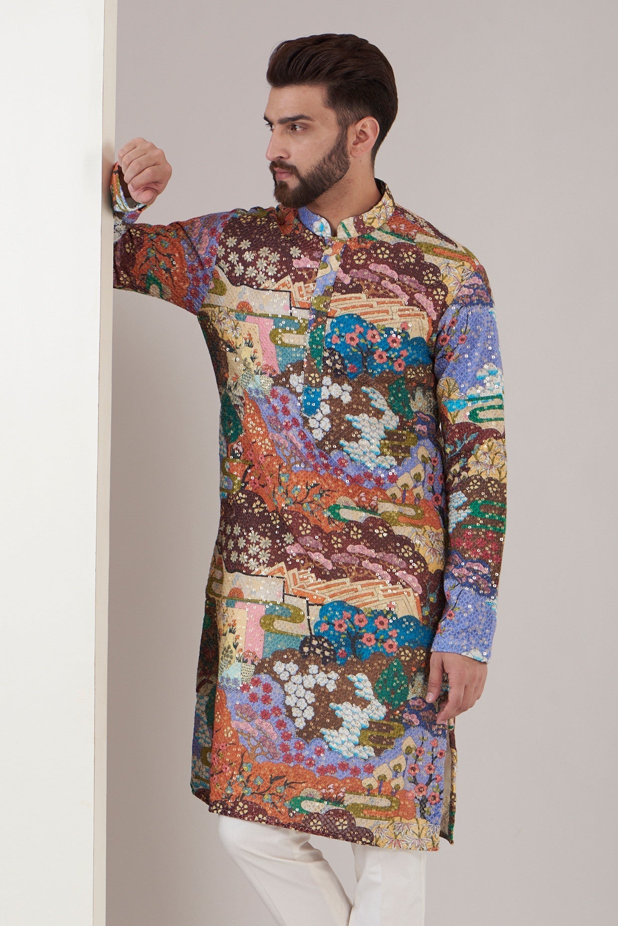 Multi embroidered kurta - kasbahmen