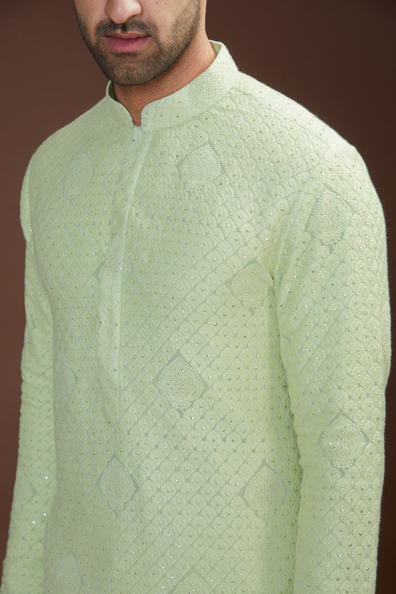 Pastel embrodried kurta - kasbahmen