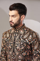 Royal jamawar embrodried sherwani - kasbahmen