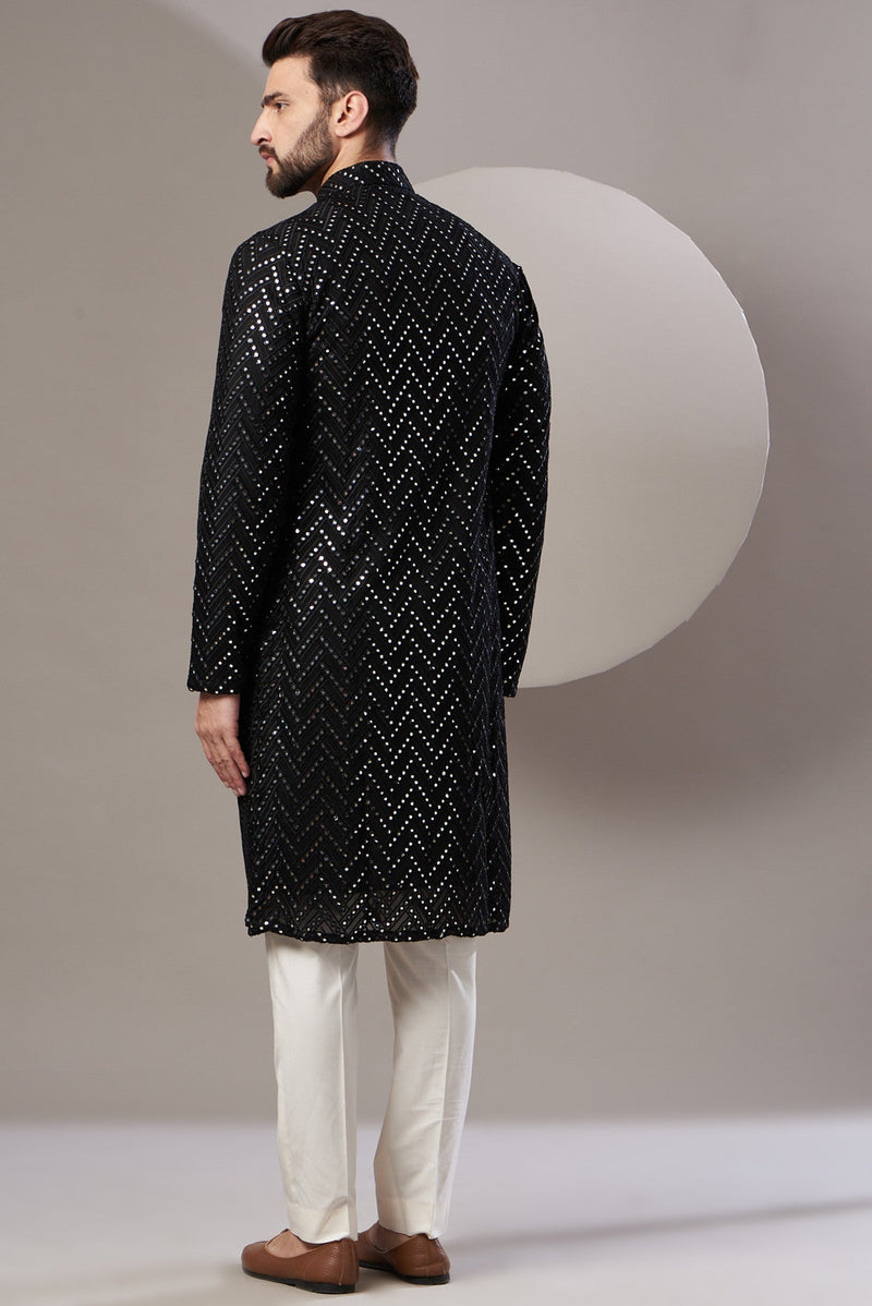 Formal mirror work kurta