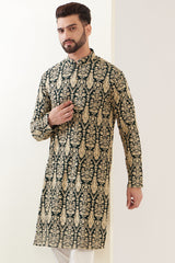 Green Thread work kurta - kasbahmen