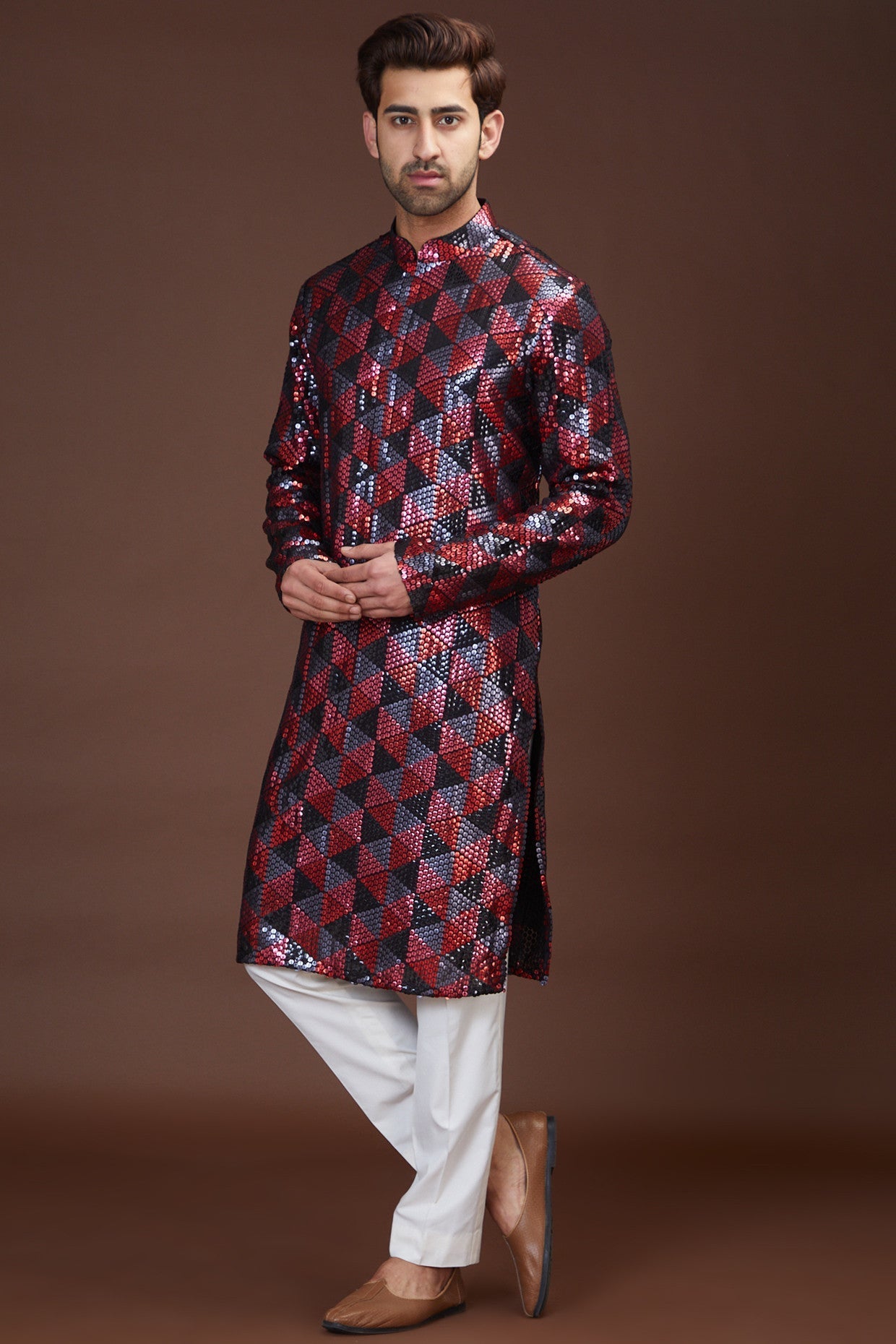 Formal sequenced kurta - kasbahmen