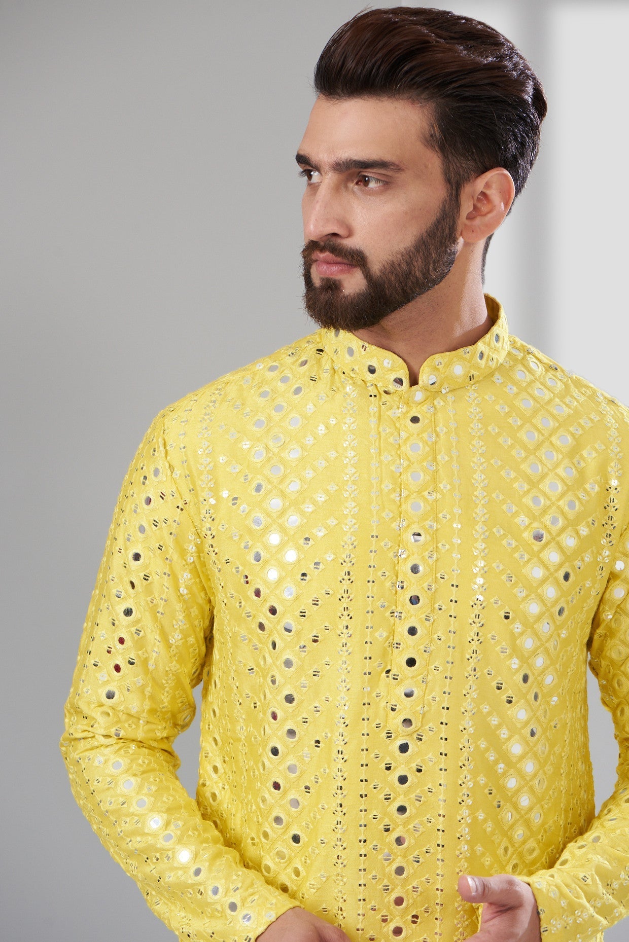 Signature Mirrorwork Kurta - kasbahmen