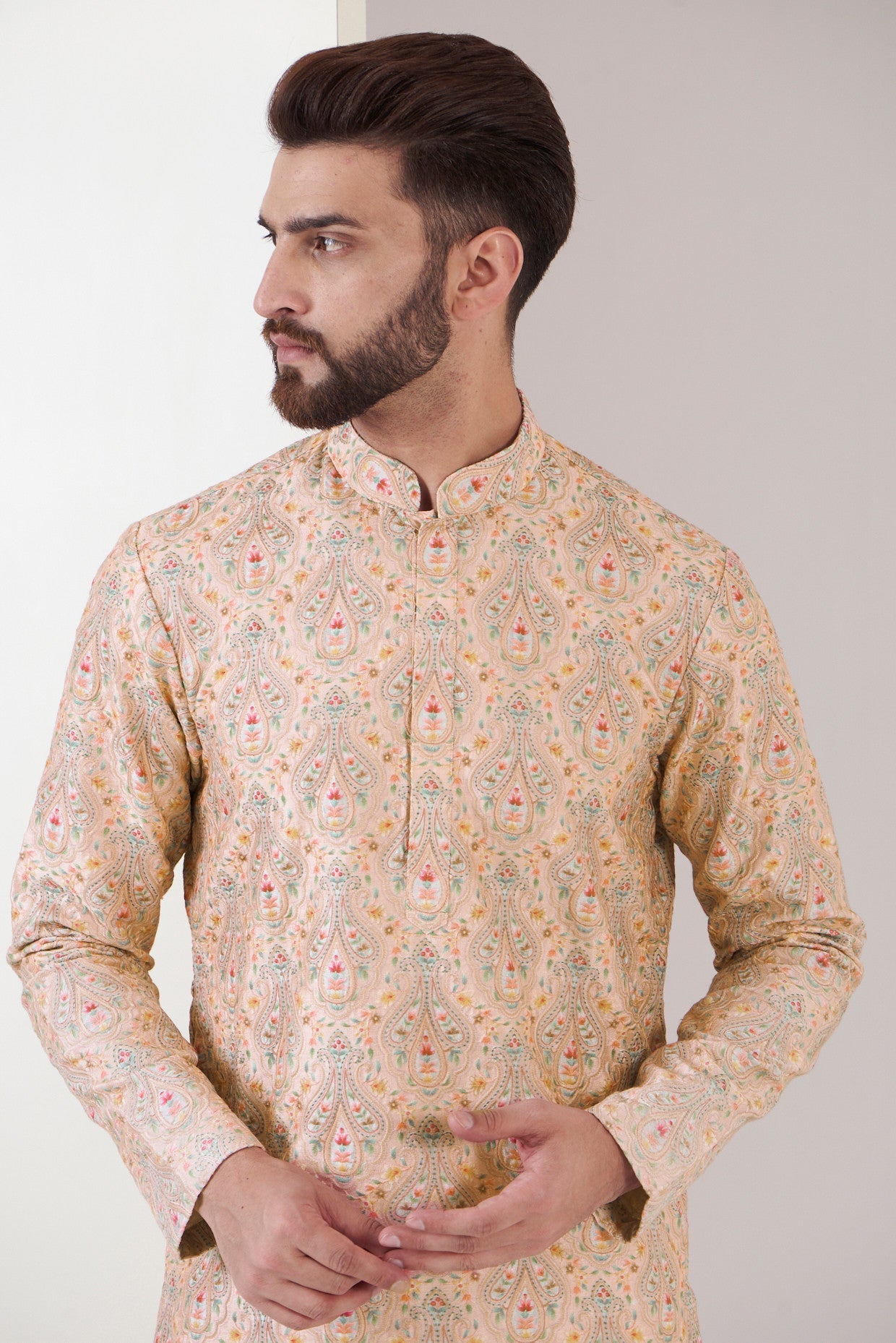 Pink Chikankari Kurta - kasbahmen