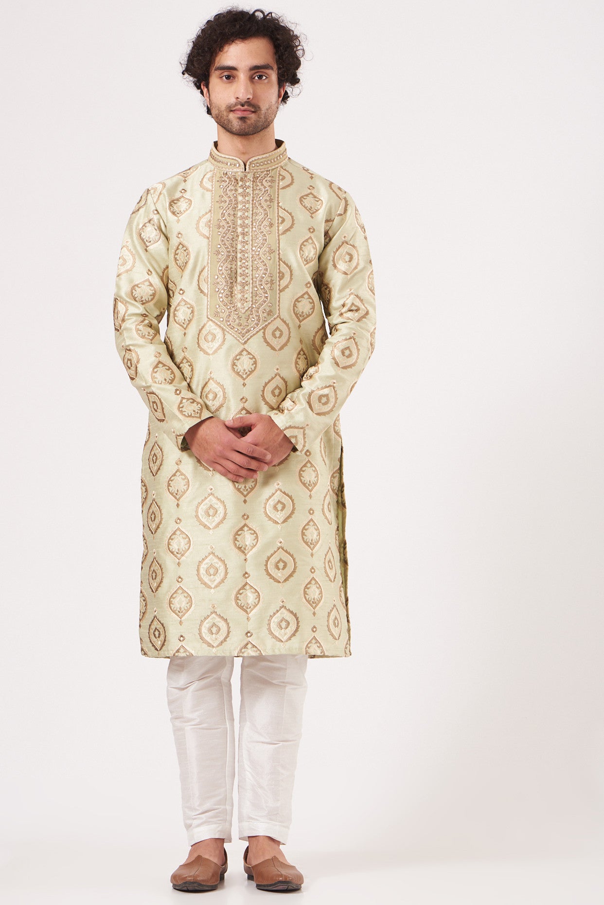 Formal Hand Embroidered Kurta - kasbahmen