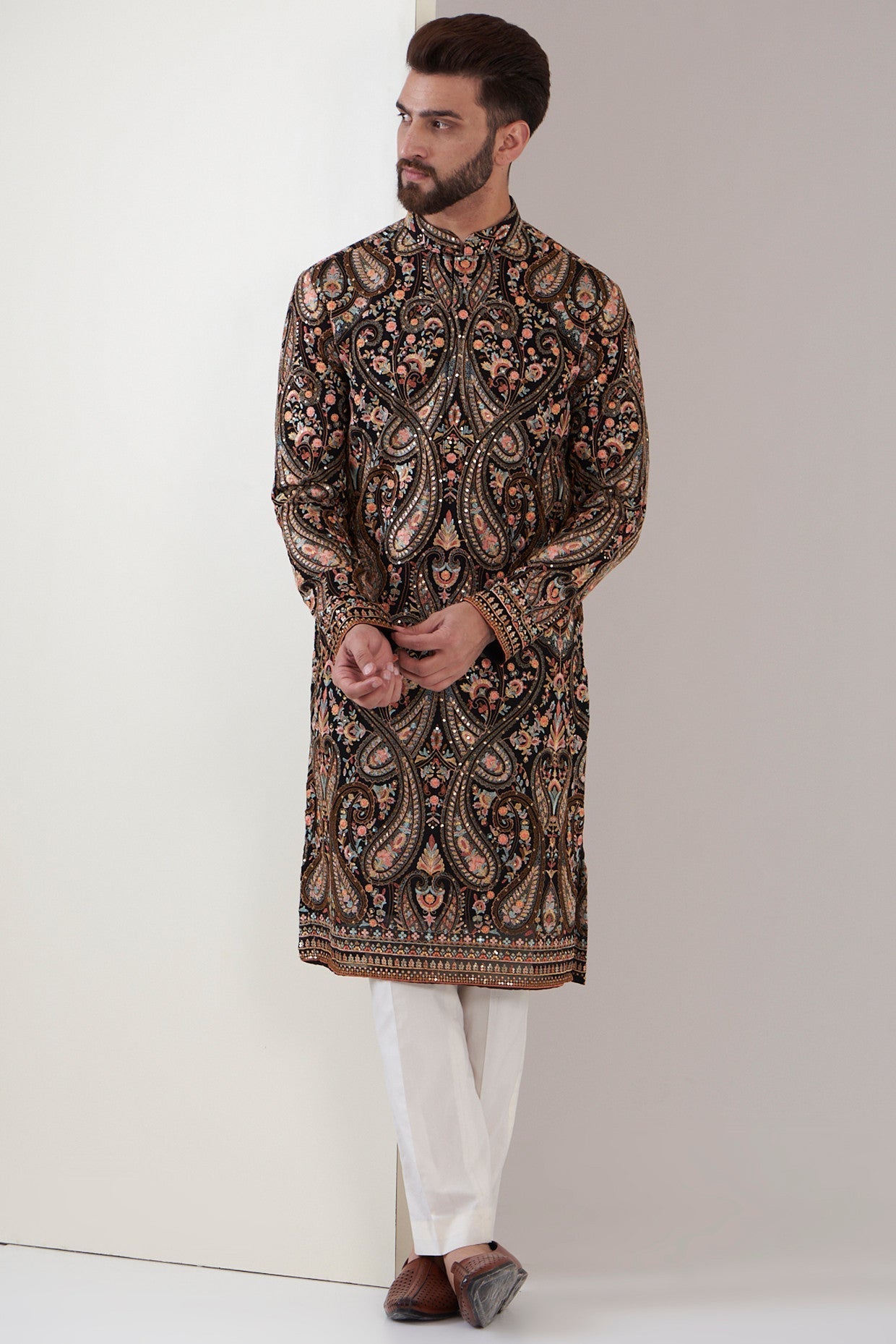 Royal Kalamkari embroidered kurta - kasbahmen