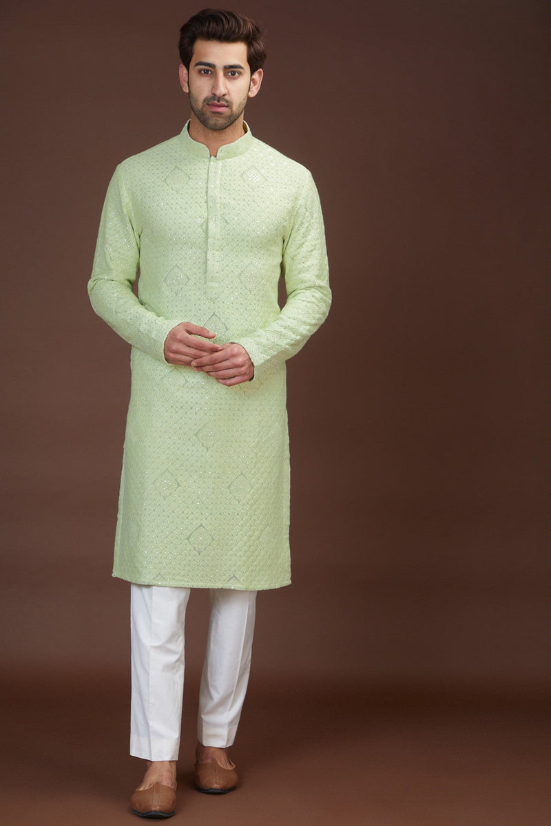 Pastel embrodried kurta - kasbahmen