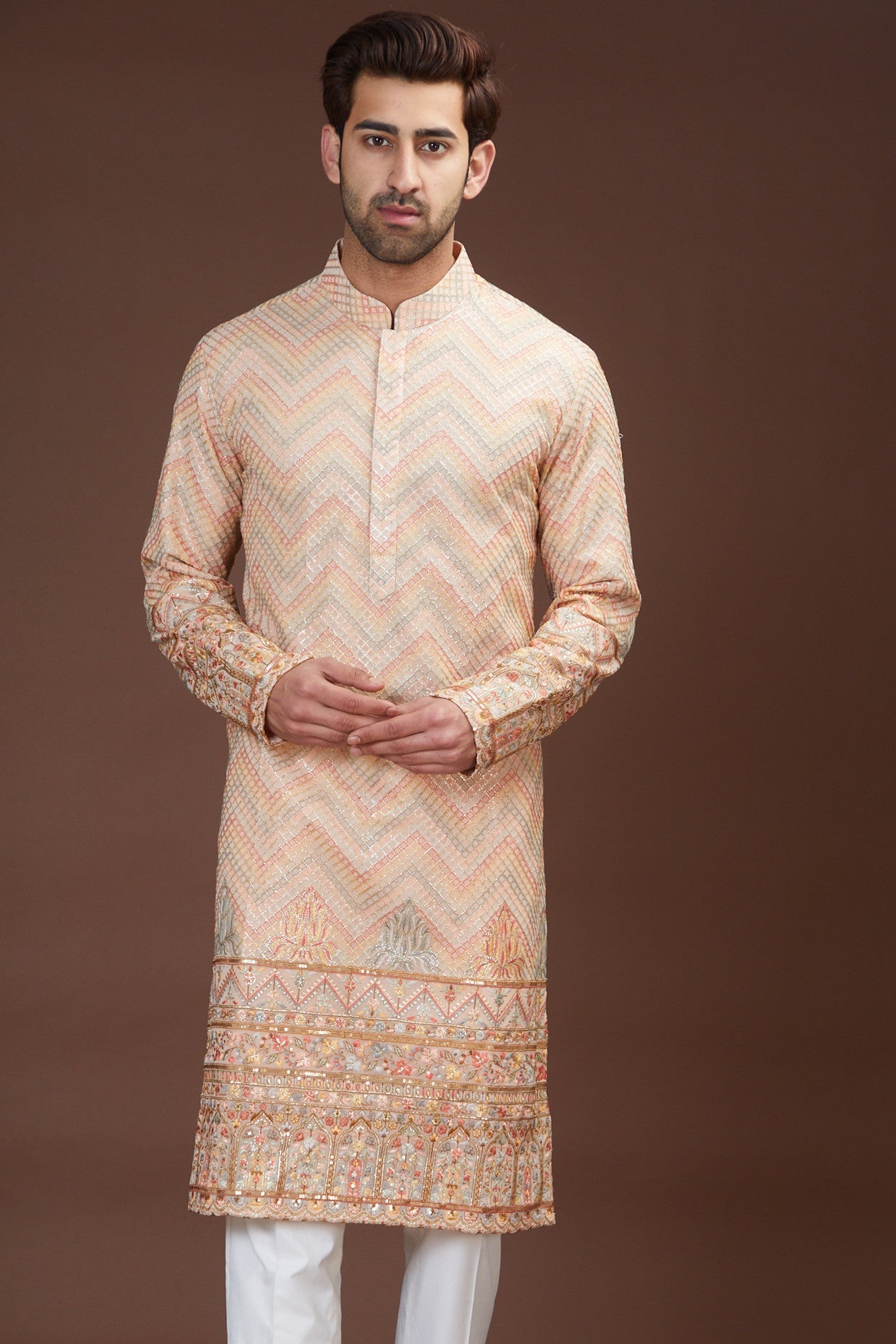 Formal multi embrodried kurta - kasbahmen